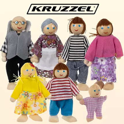 Miniatiūrinės lėlės - 7 vnt. Kruzzel 19764
