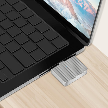 Mini enclosure for PCIe NVMe SSD USB-C Aluminum