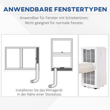 Mobilus oro kondicionierius 2,6 kW 3 viename oro kondicionierius vėsinimas sausinimas ir vėdinimas 12-18 ㎡ 24 val. laikmatis su nuotolinio valdymo pultu 2 greičio lygiai