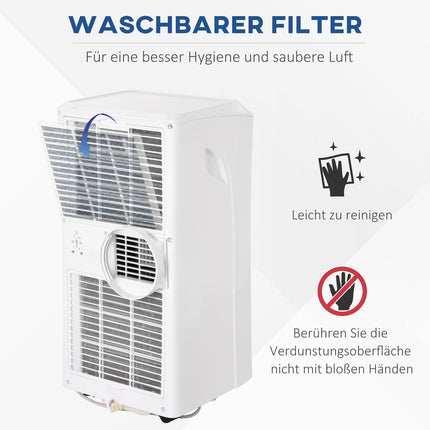 Mobilus oro kondicionierius 2,6 kW 3 viename oro kondicionierius vėsinimas sausinimas ir vėdinimas 12-18 ㎡ 24 val. laikmatis su nuotolinio valdymo pultu 2 greičio lygiai