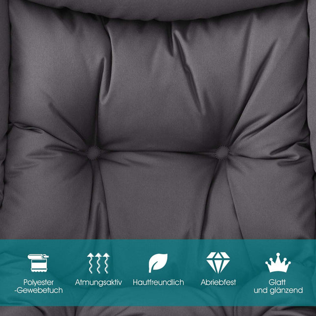 Modern Recliner Chair with Armrests & Side Pocket, Gray