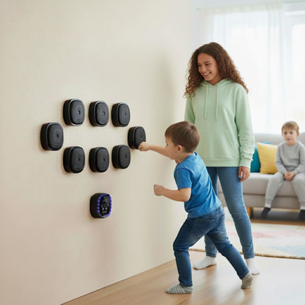 Modulinė bokso siena su „Bluetooth“ ir MMA pirštinėmis
