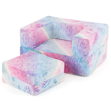 Modulinė vaikiška sofa - tamsoje šviečianti žaidimų sofa, 71x53x34,5 cm