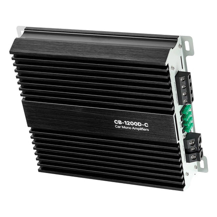 Monoblock Car Amplifier 1200W RMS, Class D, Remote Bass