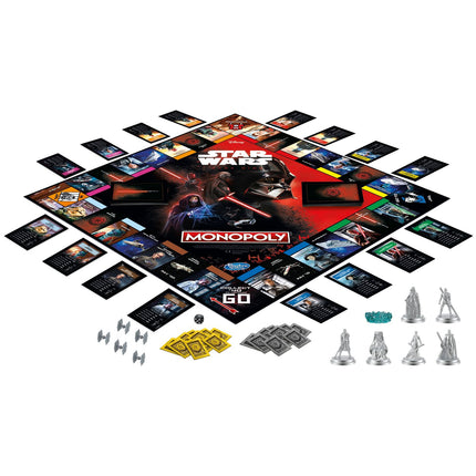 Monopoly stalo žaidimas „Žvaigždžių karai“: tamsioji pusė, anglų kalba