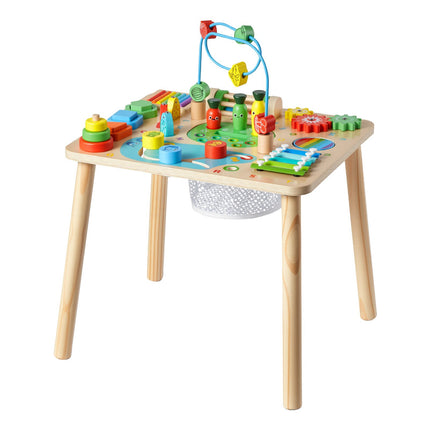 Montessori Activity Table, 13-in-1 Wooden, 6-36 Months