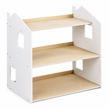 Montessori vaikų knygų lentyna, namelio formos, MDF