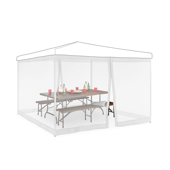 Tinklelis nuo uodų 3x3m paviljonui, baltas