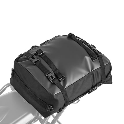 Motorcycle Tail Bag 30L, Waterproof Cover, Backpack Straps