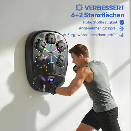 Muzikos bokso aparatas su LED lemputėmis ir „Bluetooth“