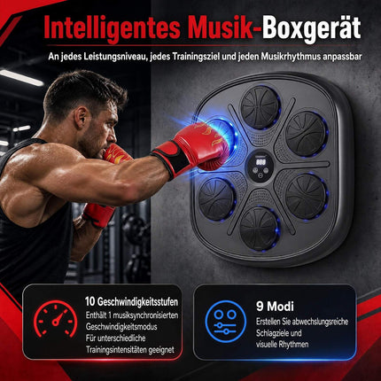 Muzikinis bokso aparatas su LED ekranu ir 9 režimais