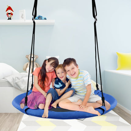 Vaikiškos sūpynės-lizdas, maksimali apkrova 150 kg, 100 cm skersmuo, mėlynos spalvos