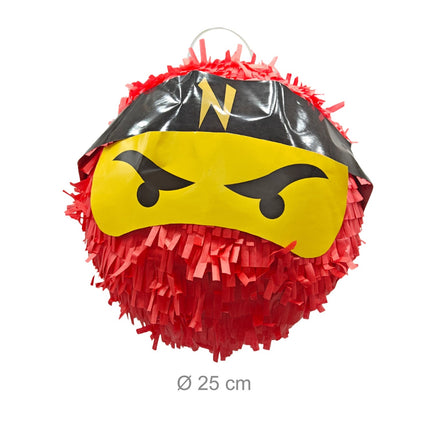 Nindzių pinjatų rinkinys su šikšnosparniu ir kauke vaikų vakarėliams