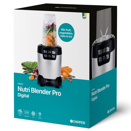 Nutrition Blender Pro Digital 1200W NB500 Black/Silver
