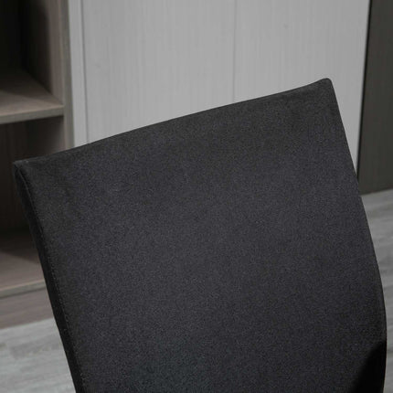Biuro kėdė, tinklinis atlošas su supimo funkcija, galvos atrama, ergonomiška, 360° pasukami ratukai, putplastis, nailonas, juoda, 61x61x89-99 cm
