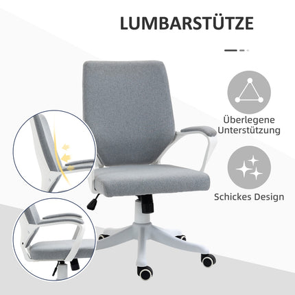 Biuro kėdė, supamoji funkcija, reguliuojamo aukščio atlošas, storai paminkštintas, ergonomiškas, 360° pasukami ratukai, poliesteris, nailonas, polipropilenas