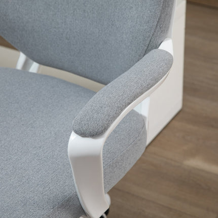 Biuro kėdė, supamoji funkcija, reguliuojamo aukščio atlošas, storai paminkštintas, ergonomiškas, 360° pasukami ratukai, poliesteris, nailonas, polipropilenas