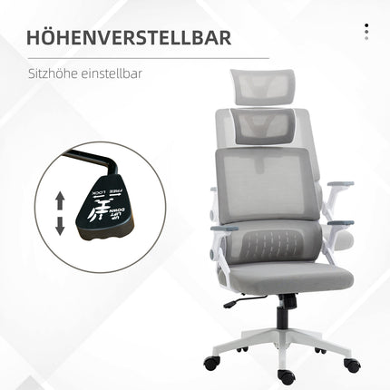 Biuro kėdė Ergonomiška stalo kėdė Reguliuojamas galvos atrama Porankis Reguliuojamo aukščio pasukama kėdė Supamoji funkcija Juosmens atrama Tinklelis