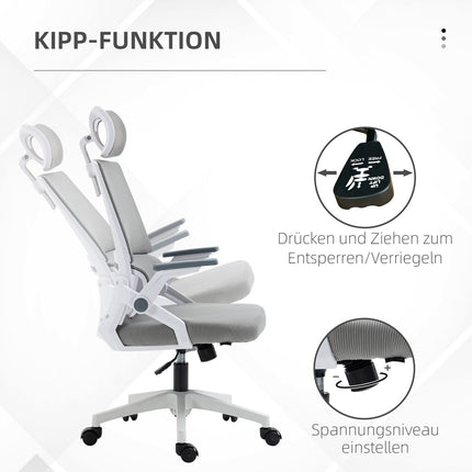 Biuro kėdė Ergonomiška stalo kėdė Reguliuojamas galvos atrama Porankis Reguliuojamo aukščio pasukama kėdė Supamoji funkcija Juosmens atrama Tinklelis