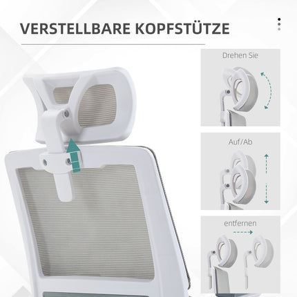 Biuro kėdė Ergonomiška stalo kėdė Reguliuojamas galvos atrama Porankis Reguliuojamo aukščio pasukama kėdė Supamoji funkcija Juosmens atrama Tinklelis
