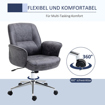 Ergonomiška biuro kėdė su supamąja funkcija, reguliuojamo aukščio, keliamoji galia iki 120 kg, 67 x 69 x 92-102 cm