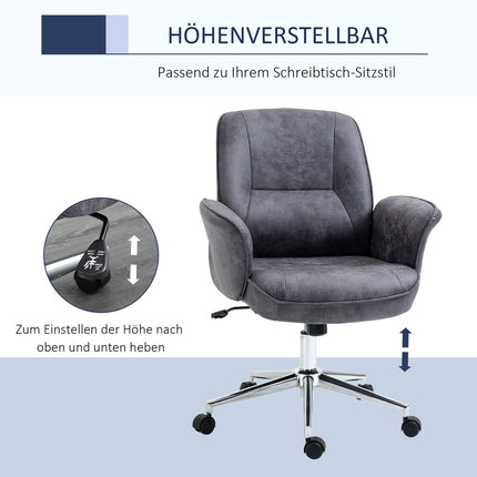 Ergonomiška biuro kėdė su supamąja funkcija, reguliuojamo aukščio, keliamoji galia iki 120 kg, 67 x 69 x 92-102 cm