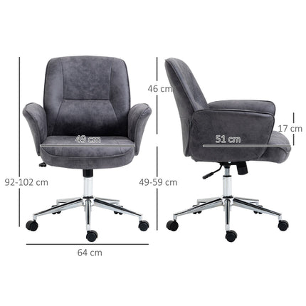 Ergonomiška biuro kėdė su supamąja funkcija, reguliuojamo aukščio, keliamoji galia iki 120 kg, 67 x 69 x 92-102 cm