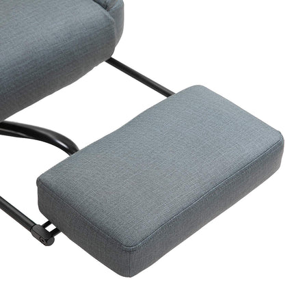 Biuro kėdė, ergonomiška, 360° pasukama, reguliuojamo aukščio, su galvos atrama, paminkštintais porankiais ir kojų atrama.