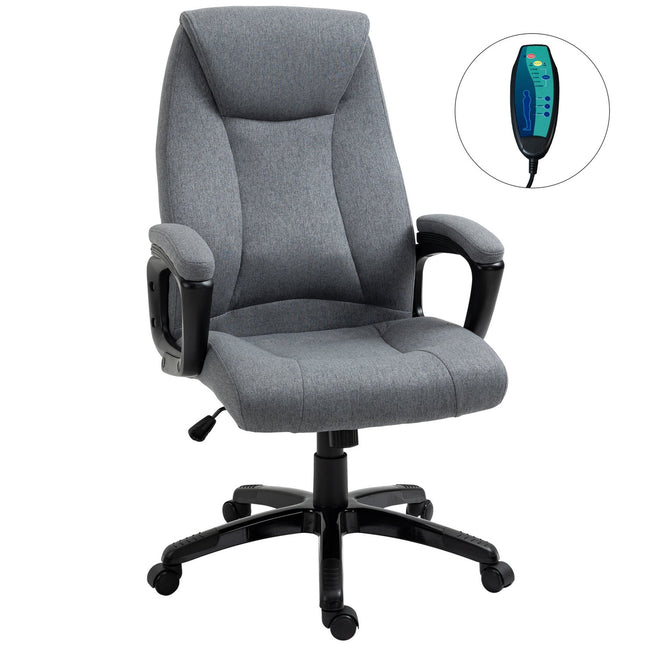 Biuro kėdė, žaidimų kėdė, vadovo kėdė, reguliuojamo aukščio su masažo funkcija, ergonomiška, pilka