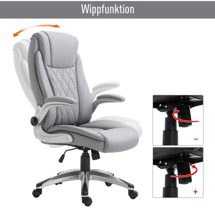 Biuro kėdė, Sukamoji kėdė, Kompiuterio kėdė, Ergonomiška, Supamosios funkcijos, Reguliuojamo aukščio, Galvos atrama, Porankiai, Dirbtinė oda