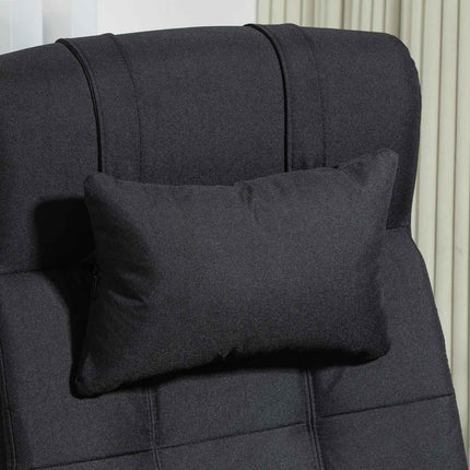 Biuro kėdė su pakoja, ergonomiška pasukama kėdė, juoda