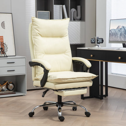 Biuro kėdė, 155° pakreipiama, reguliuojamo aukščio su atlošo funkcija, pakoja, ergonomiška besisukanti kėdė, smėlio spalvos