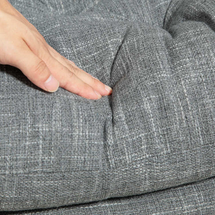Biuro kėdė, ergonomiška stalo kėdė, minkšta ir paminkštinta sėdynė, reguliuojamo aukščio pasukama kėdė su lino imitacija, namų biurui, pilka