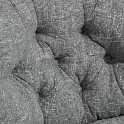 Biuro kėdė, ergonomiška stalo kėdė, minkšta ir paminkštinta sėdynė, reguliuojamo aukščio pasukama kėdė su lino imitacija, namų biurui, pilka