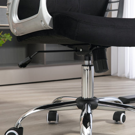 Biuro kėdė, dirbtinė oda, 104-114 cm, ergonomiška su supamąja funkcija, reguliuojamo aukščio, keliamoji galia 120 kg, juoda
