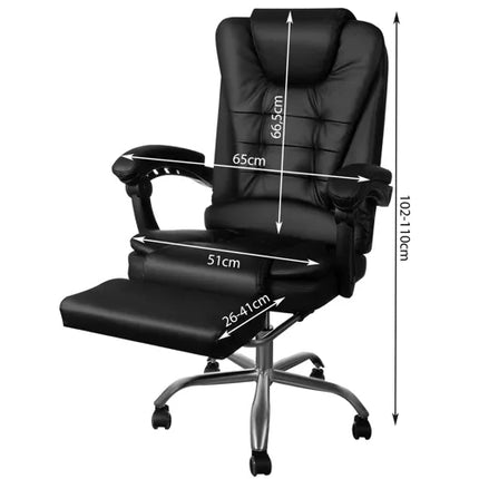 Biuro kėdė su pakoja - juoda Malatec 23286