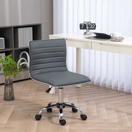 Height-adjustable armless office chair, 120 kg capacity