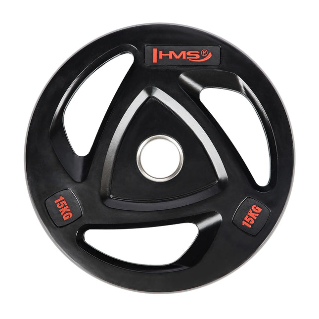 Olimpinis svorio diskas, 15 kg, juodas
