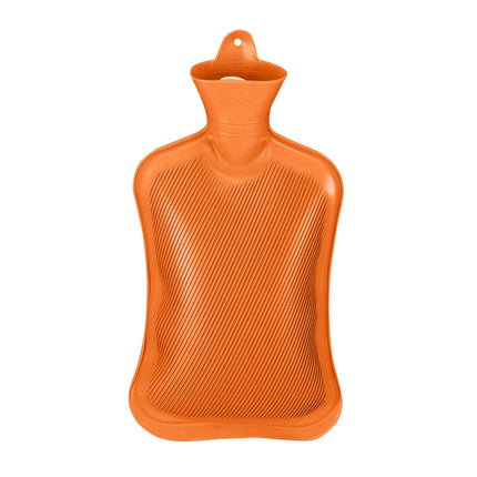 Oranžinis karšto vandens butelis 2 l - nepralaidus vandeniui, malšina skausmą