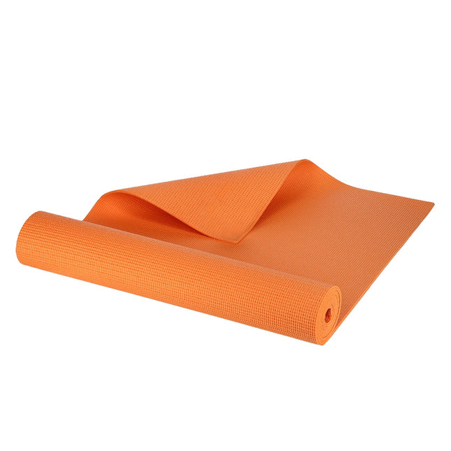 Oranžinis jogos kilimėlis, neslystantis, 6 mm storio