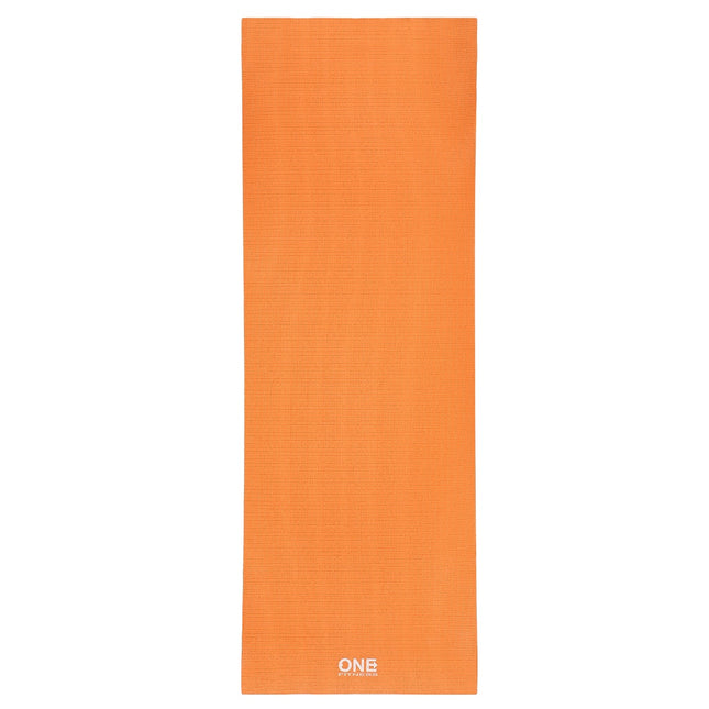 Oranžinis jogos kilimėlis, neslystantis, 6 mm storio