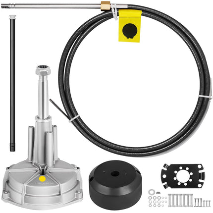 Outboard Boat Rotary Steering Kit, 14 ft Cable, 3/4 in Shaft