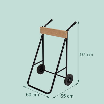 Pakabinamo variklio stovas, plienas ir mediena, 100 kg keliamoji galia