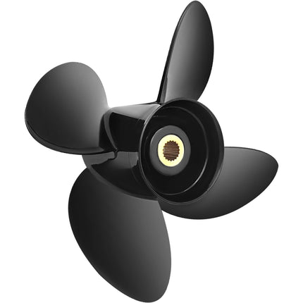 Outboard Propeller 4-Blade 14 1/4 x 19, RH 19-Spline