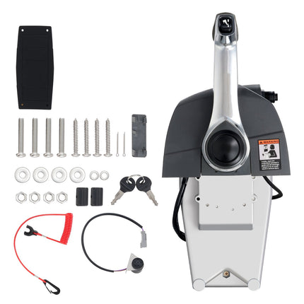 Outboard Remote Control Box, Top Mount, Trim Switch, Lanyard