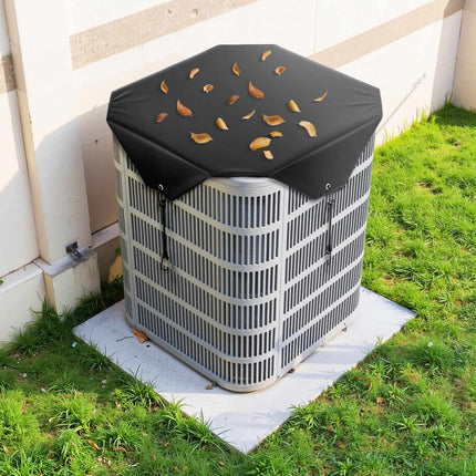 Outdoor Air Conditioner Cover, 28x28 In Waterproof, Black