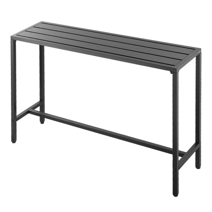 Outdoor Bar Table 140 x 37.5 cm, Waterproof Steel Frame