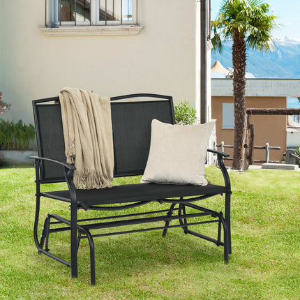 Lauko supamoji sofa-lova „Glider“, 2 vietų, plieninis rėmas