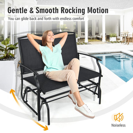 Lauko supamoji sofa-lova „Glider“, 2 vietų, plieninis rėmas