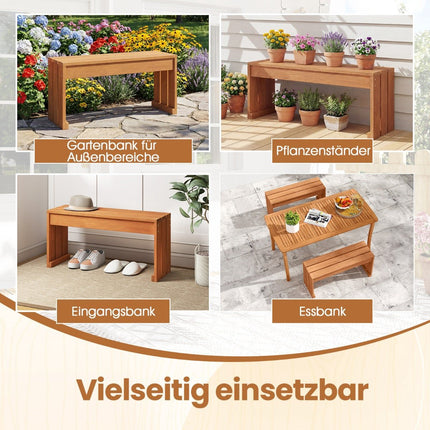 Lauko kietmedžio suoliukas, 90 cm, kompaktiškas ir universalus dizainas